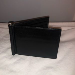 Leather money clip